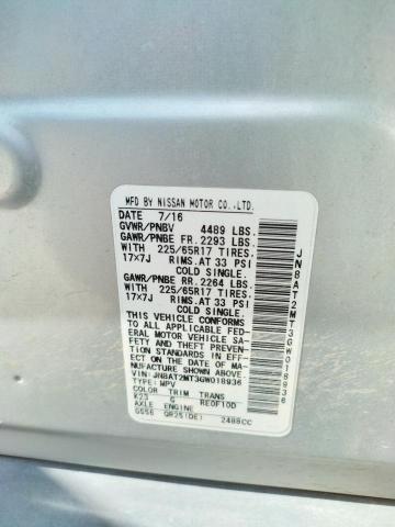 Photo 10 from auction – 2016 NISSAN ROGUE S with VIN JN8AT2MT3GW018936