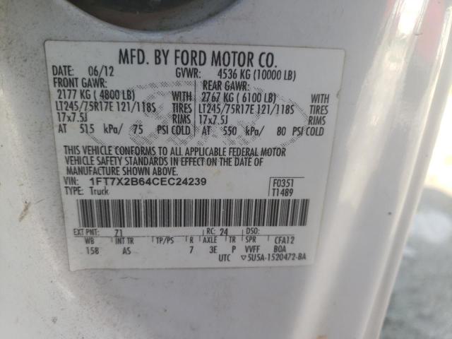 Foto 10 de la subasta – 2012 FORD F250 SUPER con VIN 1FT7X2B64CEC24239