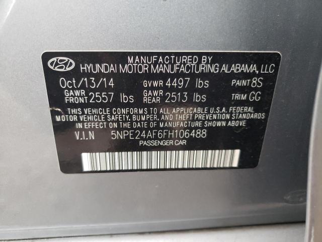 Photo 10 from auction – 2015 HYUNDAI SONATA SE with VIN 5NPE24AF6FH106488