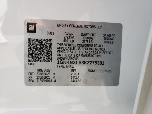 Photo 10 from auction – 2019 GMC ACADIA DEN with VIN 1GKKNXLS3KZ275381
