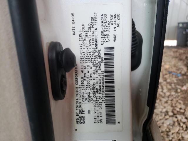 Photo 10 from auction – 2005 LEXUS GX 470 with VIN JTJBT20X450086183