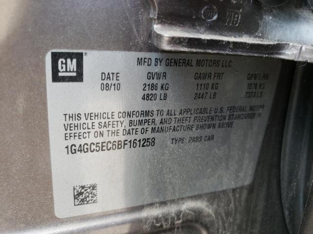 Photo 10 from auction – 2011 BUICK LACROSSE C with VIN 1G4GC5EC6BF161258