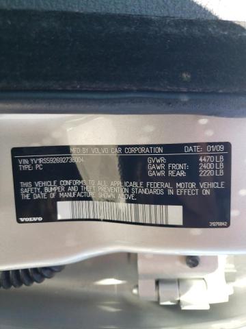 Photo 10 from auction – 2009 VOLVO S60 2.5T with VIN YV1RS592692736004