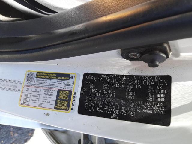 Photo 10 from auction – 2013 KIA SOUL with VIN KNDJT2A53D7759661
