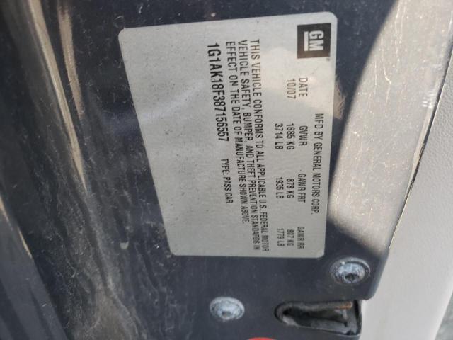 Photo 10 from auction – 2008 CHEVROLET COBALT LS with VIN 1G1AK18F387156557
