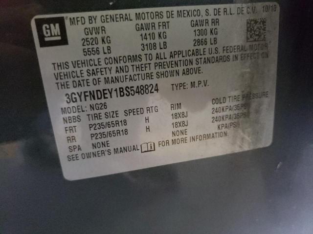 Photo 10 from auction – 2011 CADILLAC SRX LUXURY with VIN 3GYFNDEY1BS548824
