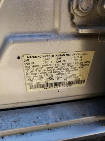 Photo 10 from auction – 2008 NISSAN ALTIMA 2.5 with VIN 1N4AL21E78C163200