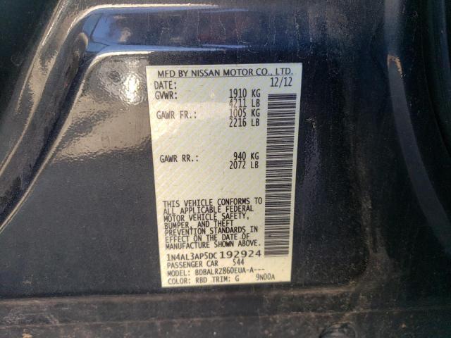 Photo 10 from auction – 2013 NISSAN ALTIMA with VIN 1N4AL3AP5DC192924