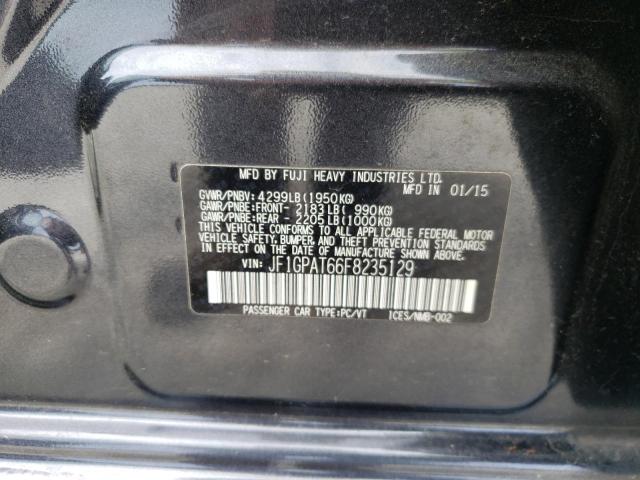 Photo 10 from auction – 2015 SUBARU IMPREZA SP with VIN JF1GPAT66F8235129