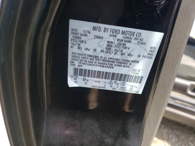 Photo 10 from auction – 2007 FORD ESCAPE XLT with VIN 1FMCU03157KB33529