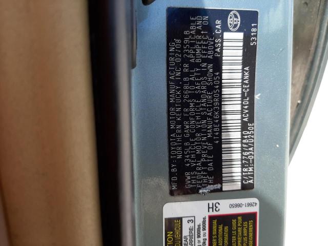Photo 10 from auction – 2009 TOYOTA CAMRY BASE with VIN 4T4BE46K39R054054