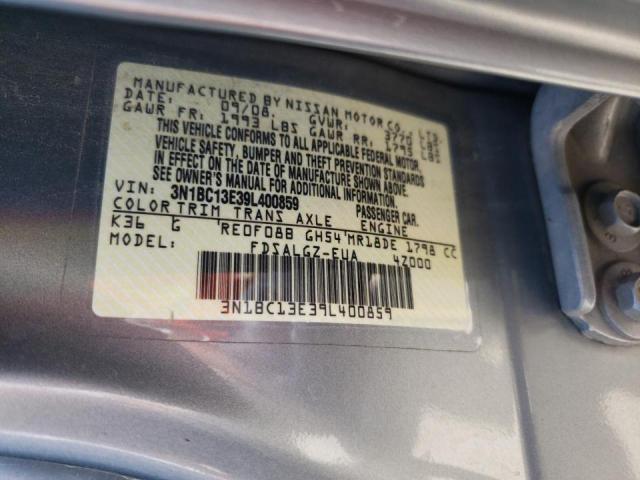 Photo 10 from auction – 2009 NISSAN VERSA S with VIN 3N1BC13E39L400859