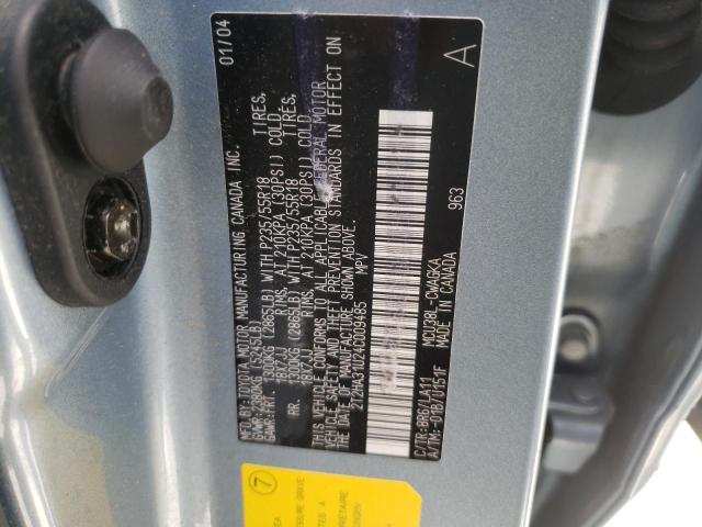 Photo 10 from auction – 2004 LEXUS RX 330 with VIN 2T2HA31U24C009485