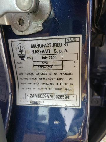 Photo 10 from auction – 2006 MASERATI QUATTROPOR with VIN ZAMCE39A760026594