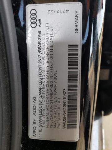 Photo 10 from auction – 2016 AUDI A6 PREMIUM with VIN WAUGFAFC1GN110327