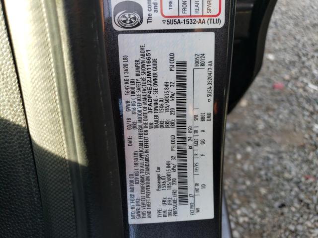 Photo 10 from auction – 2018 FORD FIESTA SE with VIN 3FADP4EJ2JM116651