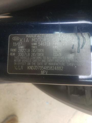 Photo 10 from auction – 2008 KIA SORENTO EX with VIN KNDJD735485824882