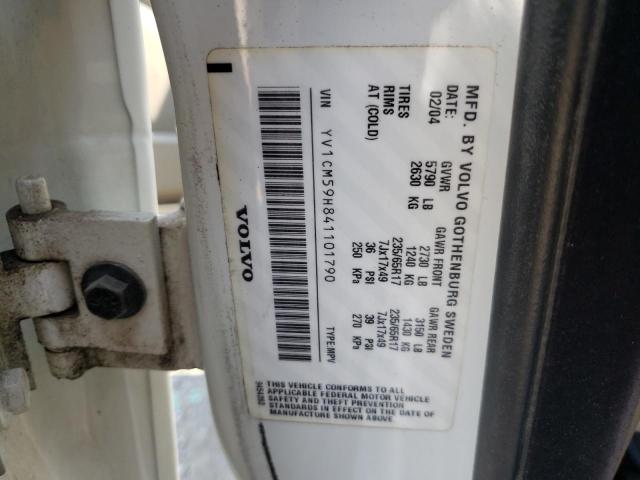 Photo 10 from auction – 2004 VOLVO XC90 with VIN YV1CM59H841101790