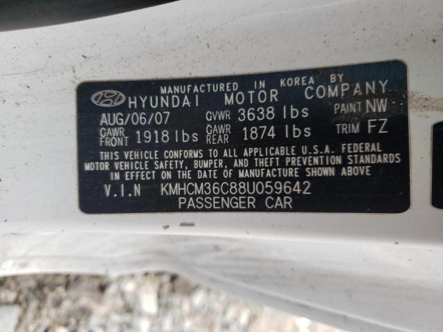 Photo 10 from auction – 2008 HYUNDAI ACCENT GS with VIN KMHCM36C88U059642