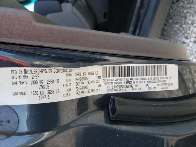 Photo 10 from auction – 2007 JEEP COMMANDER with VIN 1J8HG48P17C620946
