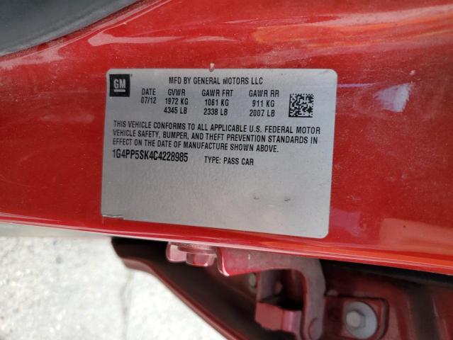 Photo 10 from auction – 2012 BUICK VERANO with VIN 1G4PP5SK4C4228985