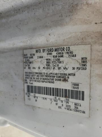 Photo 10 from auction – 2008 FORD RANGER with VIN 1FTYR10D18PA78095