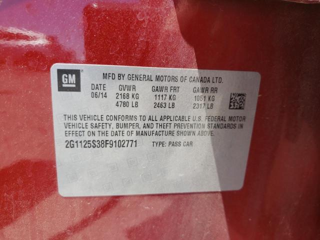 Photo 10 from auction – 2015 CHEVROLET IMPALA LT with VIN 2G1125S38F9102771