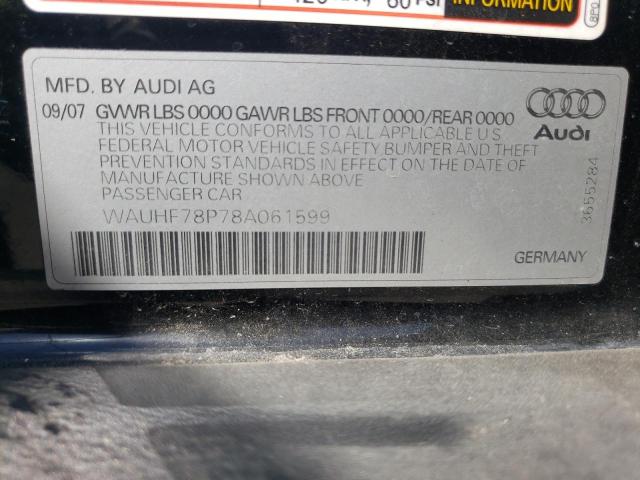 Photo 10 from auction – 2008 AUDI A3 2.0 with VIN WAUHF78P78A061599