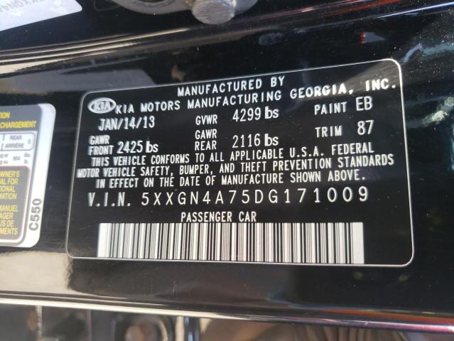 Photo 10 from auction – 2013 KIA OPTIMA EX with VIN 5XXGN4A75DG171009