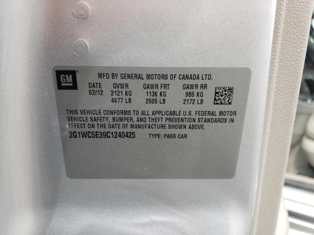 Photo 10 from auction – 2012 CHEVROLET IMPALA LTZ with VIN 2G1WC5E39C1240425