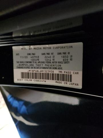 Photo 10 from auction – 2021 MAZDA 3 SELECT with VIN JM1BPABL6M1323938