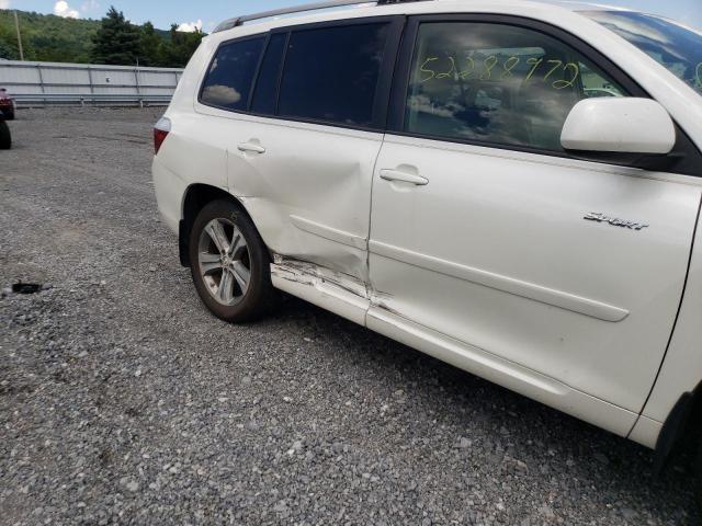 Photo 9 from auction – 2008 TOYOTA HIGHLANDER with VIN JTEES43A282096088