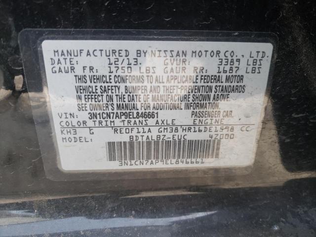 Photo 10 from auction – 2014 NISSAN VERSA S with VIN 3N1CN7AP9EL846661