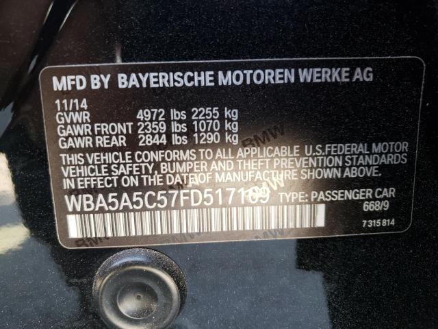 Photo 10 from auction – 2015 BMW 528 I with VIN WBA5A5C57FD517169