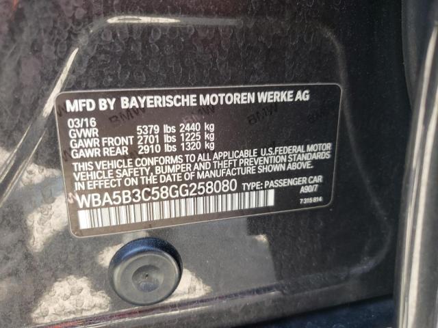 Photo 10 from auction – 2016 BMW 535 XI with VIN WBA5B3C58GG258080