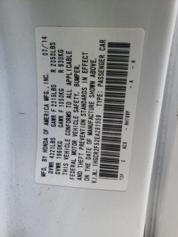 Photo 10 from auction – 2014 HONDA ACCORD SPO with VIN 1HGCR2F52EA281559