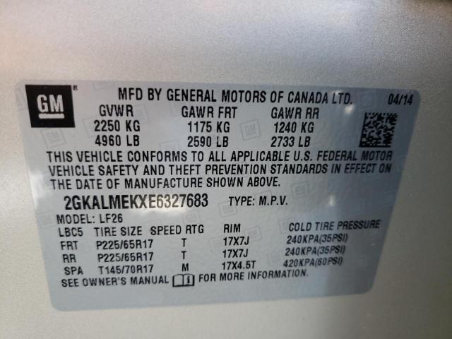 Foto 10 de la subasta – 2014 GMC TERRAIN SL con VIN 2GKALMEKXE6327683
