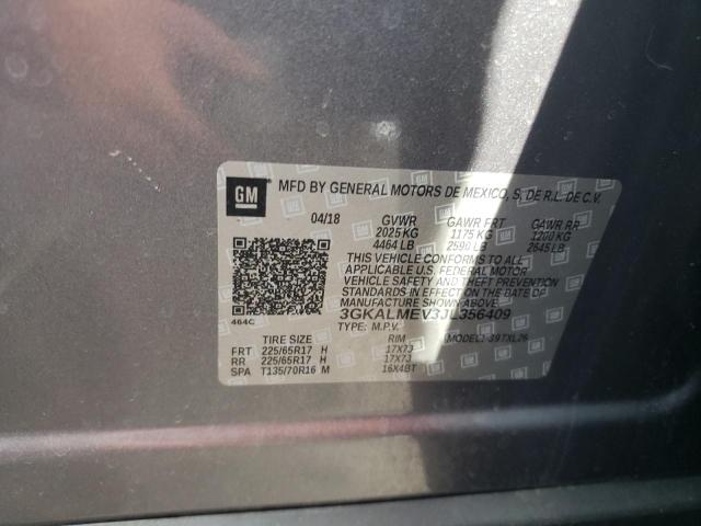 Photo 10 from auction – 2018 GMC TERRAIN SL with VIN 3GKALMEV3JL356409