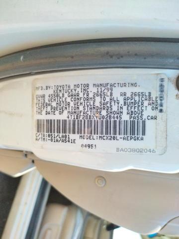 Photo 10 from auction – 2000 TOYOTA AVALON XL with VIN 4T1BF28BXYU028445