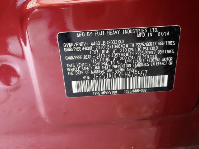 Photo 10 from auction – 2015 SUBARU FORESTER 2 with VIN JF2SJADCXFH476557