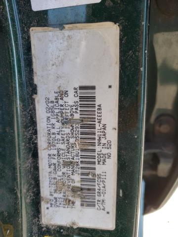 Zdjęcie 10 z aukcji – 2002 TOYOTA PRIUS z VIN JT2BK18U120055293