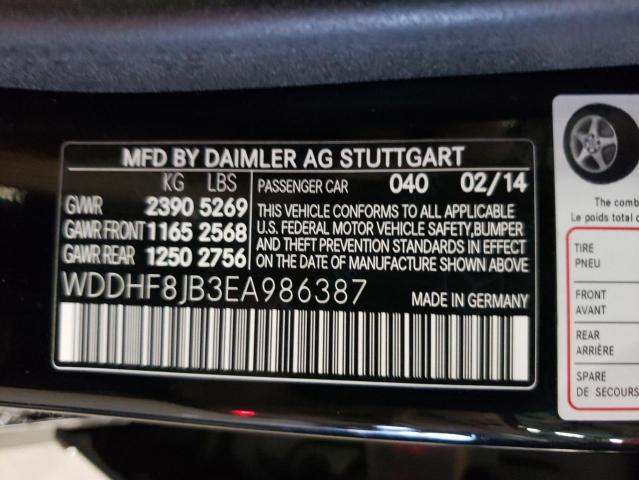 Photo 10 from auction – 2014 MERCEDES-BENZ E 350 4MAT with VIN WDDHF8JB3EA986387