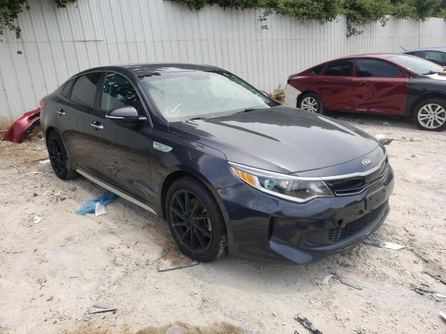 KIA OPTIMA HYB 2017 with VIN KNAGT4LE8H5014664 - Photo from auction