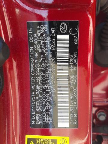 Photo 10 from auction – 2015 LEXUS ES 350 with VIN JTHBK1GG9F2209079