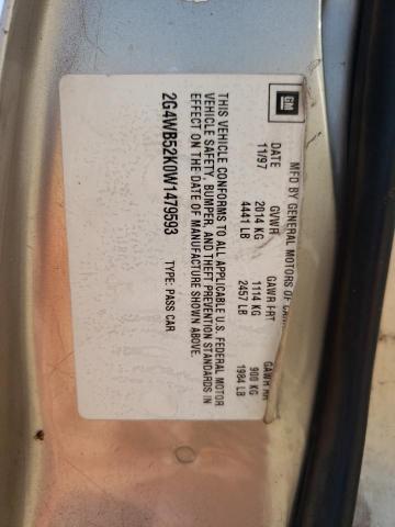 Photo 10 from auction – 1998 BUICK REGAL LS with VIN 2G4WB52K0W1479593