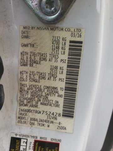 Photo 10 from auction – 2016 NISSAN FRONTIER S with VIN 1N6BD0CT8GN752428