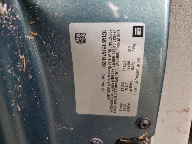 Photo 10 from auction – 2010 CHEVROLET COBALT LS with VIN 1G1AB1F51A7141264