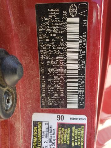 Photo 10 from auction – 2015 TOYOTA COROLLA with VIN 2T1BURHE6FC337658