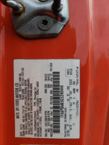 Photo 10 from auction – 2016 FORD MUSTANG with VIN 1FA6P8AM5G5240444