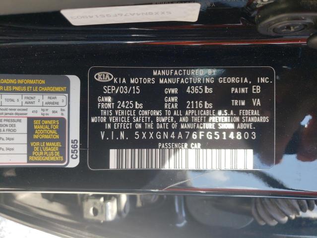 Foto 10 de la subasta – 2015 KIA OPTIMA EX con VIN 5XXGN4A76FG514803
